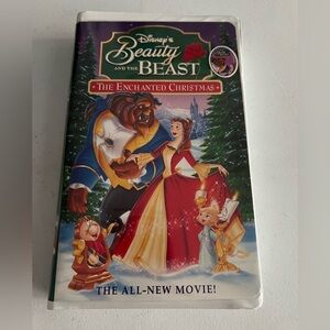 Vintage - VHS - Disney’s Beauty And The Beast Enchanted Christmas Disney